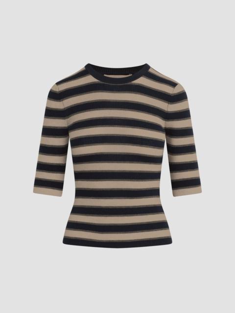 Favorite Daughter Women's The Amelia Striped Wool Top - Midnight Stripe