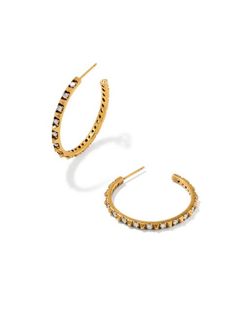 KENDRA SCOTT Fate Vintage Gold Hoop Earrings