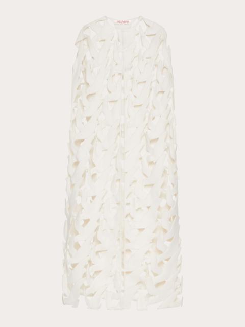 Valentino EMBROIDERED COMPACT DRAP CAPE