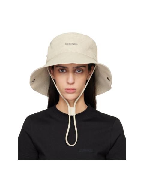 JACQUEMUS Beige 'The de-Nîmes' Denim Bucket Hat