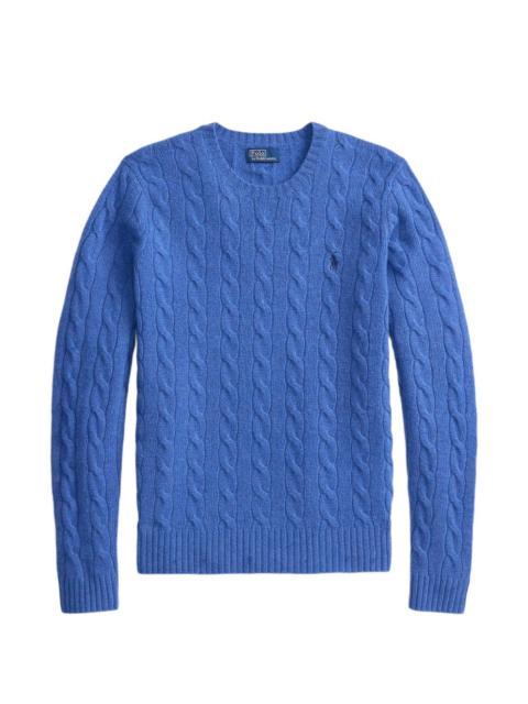 Polo Ralph Lauren cable-knit logo-embroidered sweater