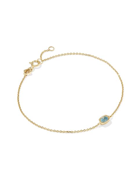 KENDRA SCOTT Marisa 14k Yellow Gold December Oval Solitaire Bracelet