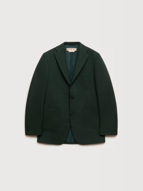 Marni DEEP GREEN TECHNO FABRIC JACKET