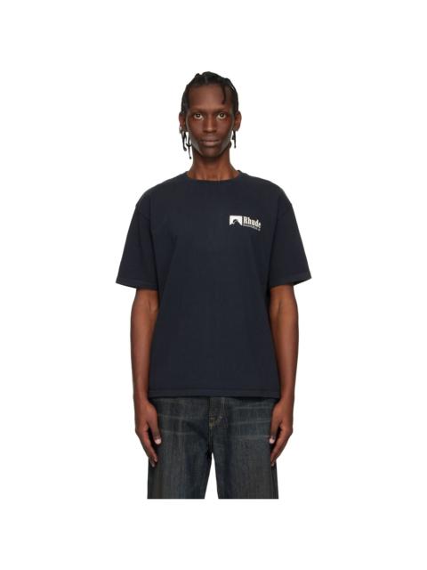 Rhude Black Ramatuelle Intl Racing T-shirt