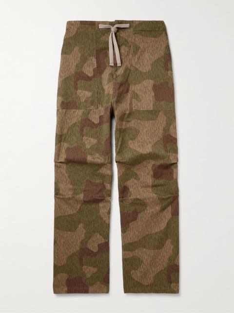 Moncler Palm Angels Wide-Leg Camouflage-Print Cotton-Gabardine Trousers