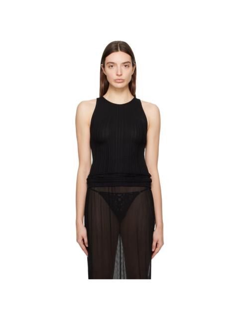 BITE Studios Black Rib Tank Top