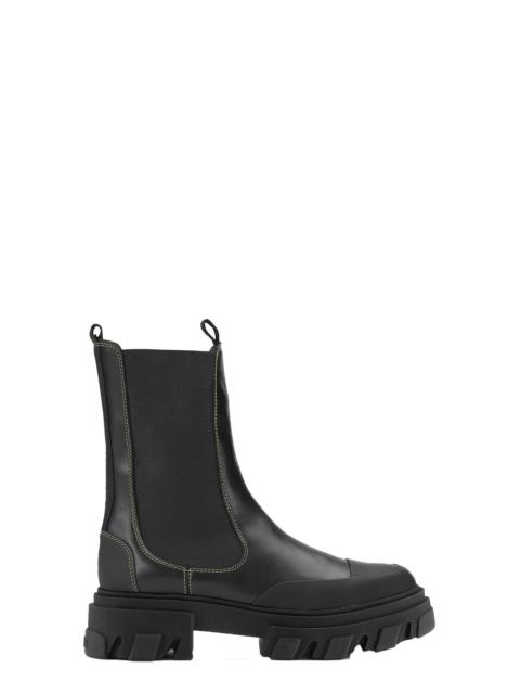 GANNI｜BOOTS (BLACK OUTDOOR CHELSEA BOOTS (S2273 099)) Black Black Outdoor Chelsea Boots | GANNI CA