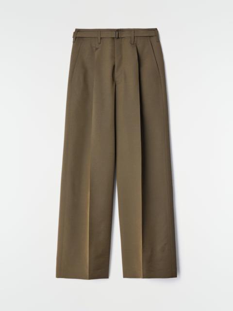 Lemaire LARGE PLEATED PANTS IN WOOL MOHAIR TOILE