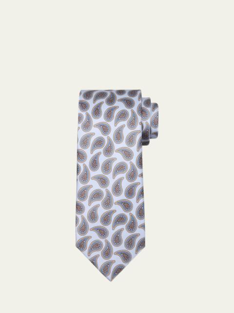 Men's Silk Paisley-Print Tie