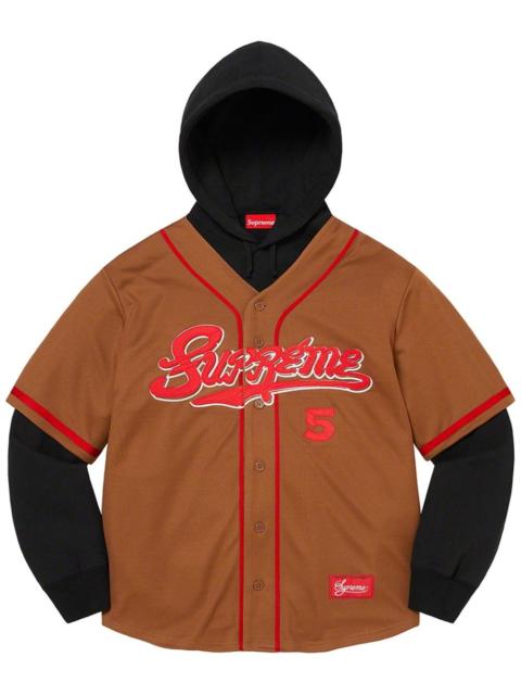 Supreme Baseball Jersey hoodie