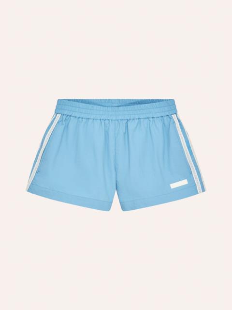 P.E NATION RELAY SPRAY SHORT IN ALASKAN BLUE