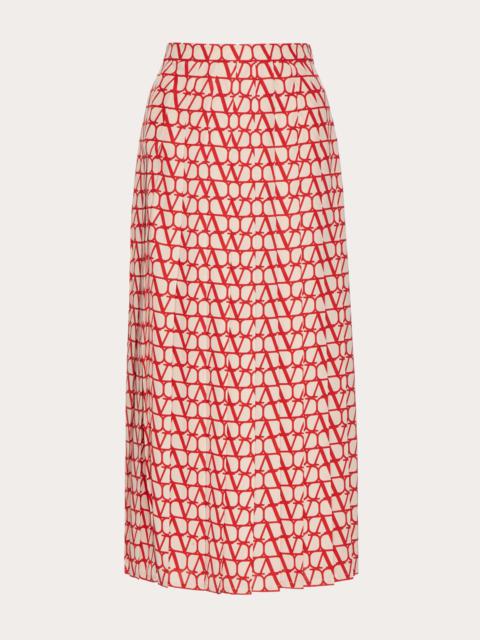 Valentino TOILE ICONOGRAPHE CREPE DE CHINE SKIRT