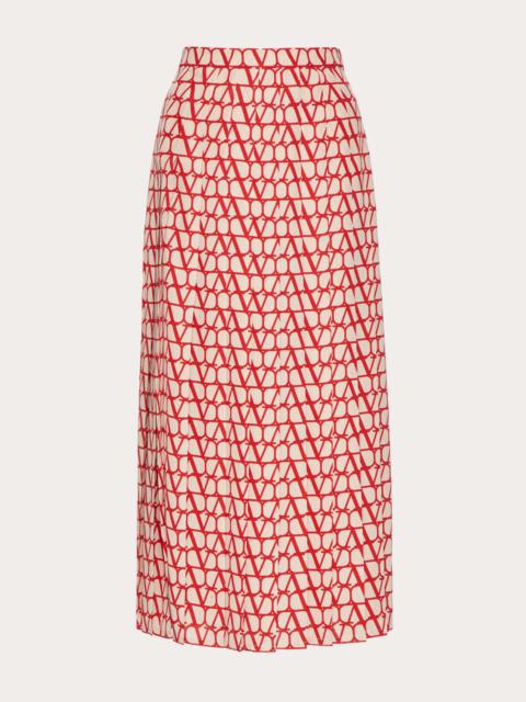 Valentino TOILE ICONOGRAPHE CREPE DE CHINE SKIRT