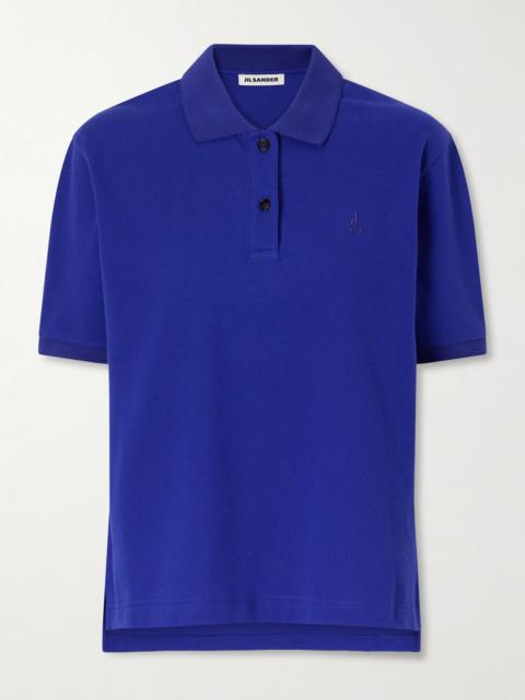 Jil Sander Logo-embroidered Cotton-piqué Polo Shirt