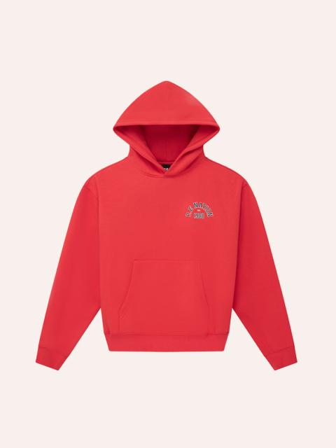 P.E NATION ESTABLISHED HOODIE IN COLLEGE RED
