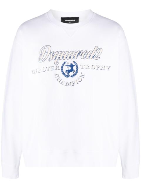 DSQUARED2 logo-print cotton sweatshirt