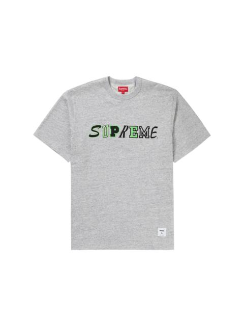 Supreme Supreme Collage Logo S/S Top Heather Grey