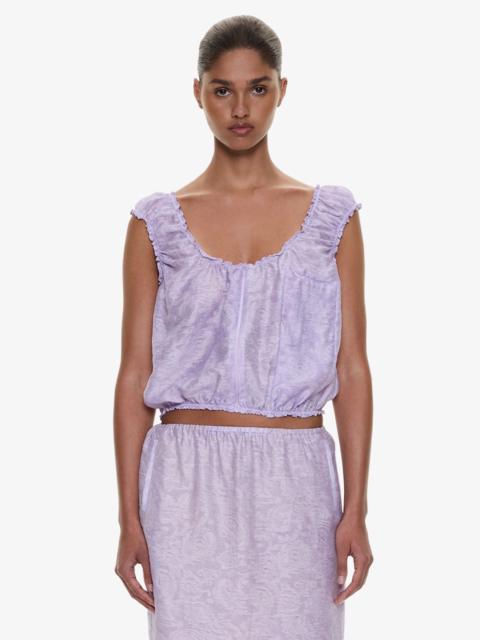 CHRISTOPHER ESBER Light Leak Jacquard Zip Up Top