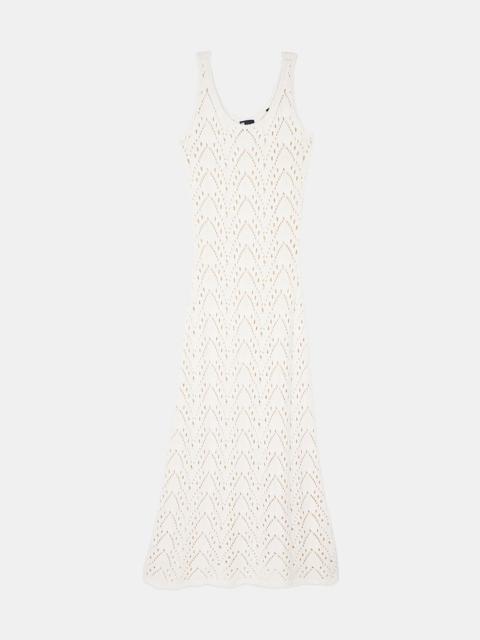 The Kooples LONG ECRU KNIT DRESS