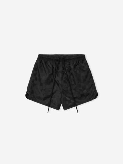 ESSENTIALS Nylon Checkered Gym Short