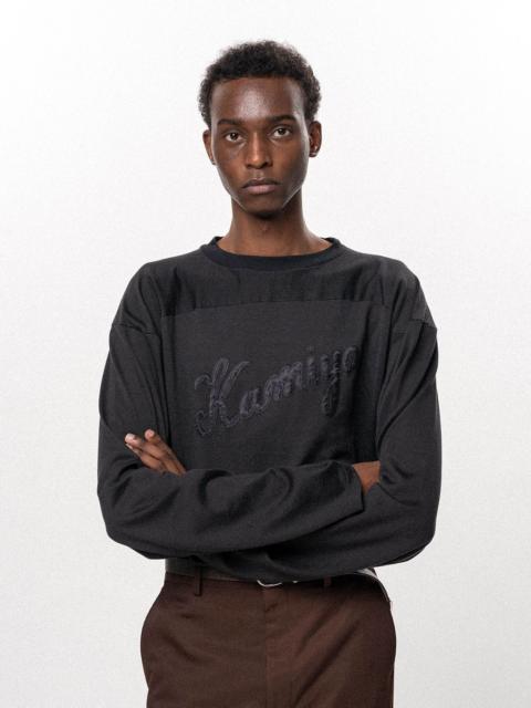 KAMIYA Satin Patch Football L/S T-shirt