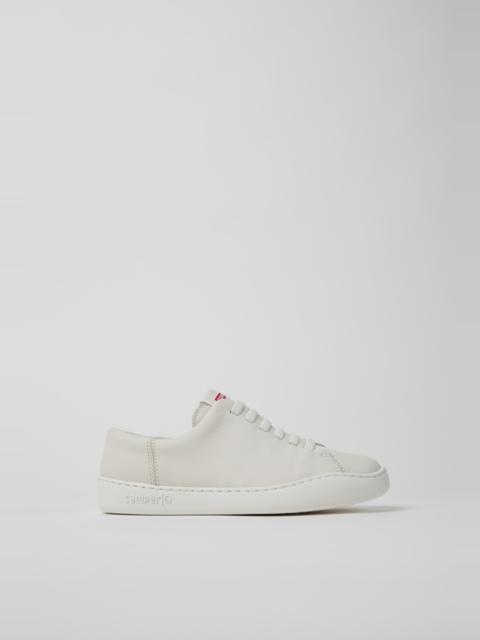 CAMPER Peu Touring White Leather Sneakers Shoes for Women with EVA Outsoles.