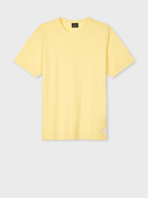 Paul Smith Yellow Marl Cotton-Linen T-Shirt