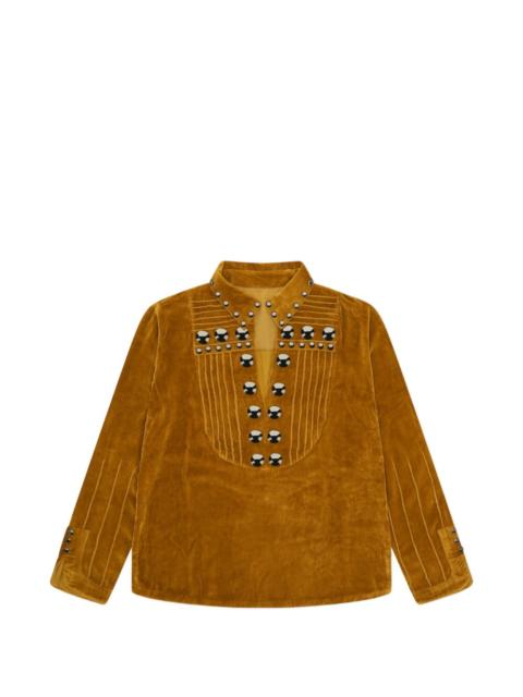 FORTELA Brenda studded velvet shirt