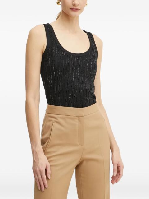 PINKO sleeveless scoop-neck tank top