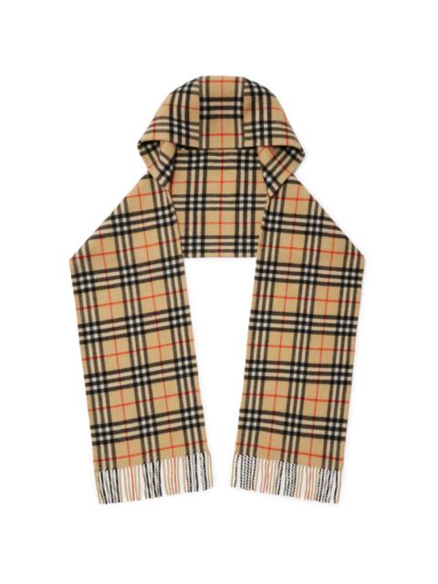 Burberry hooded cashmere scarf