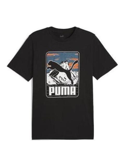 PUMA Graphic Mountain T-shirt 'Black' 684761-01