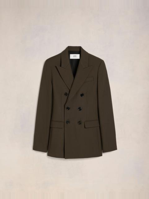 アミパリ AMI FW21 Two Buttons Long Jacket A21FM204.217004 AMI PARIS - MIDNIGHT BLUE TWO-BUTTON JACKET – LE LABO STORE
