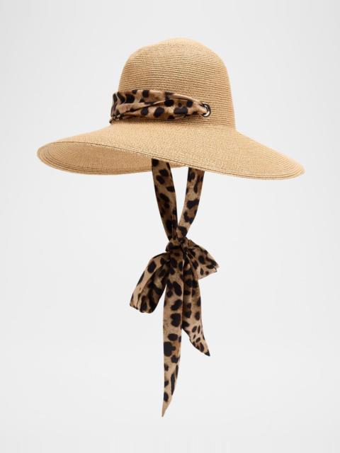 EUGENIA KIM Cassidy Paper Hat W/ Scarf