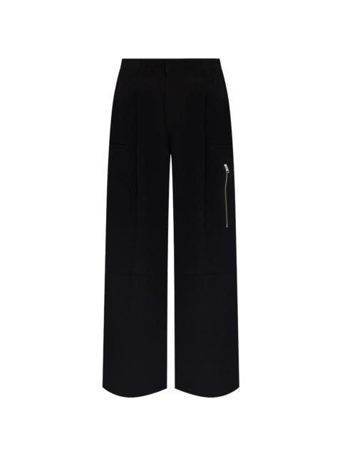 low-rise multi-pockets palazzo trousers