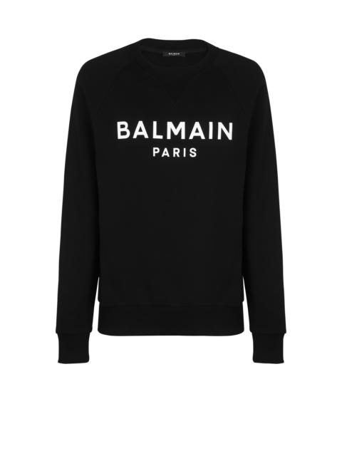Balmain Cotton printed Balmain logo sweatshirt