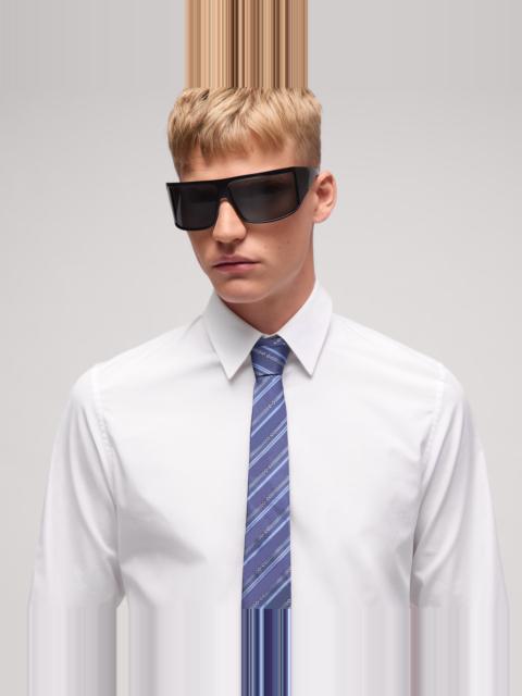GUCCI Interlocking G Horsebit belt silk tie