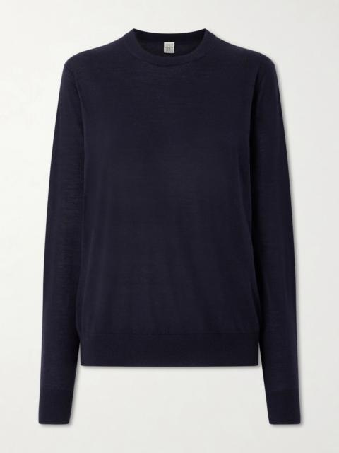 TOTEME Garderob Wool And Silk-blend Sweater