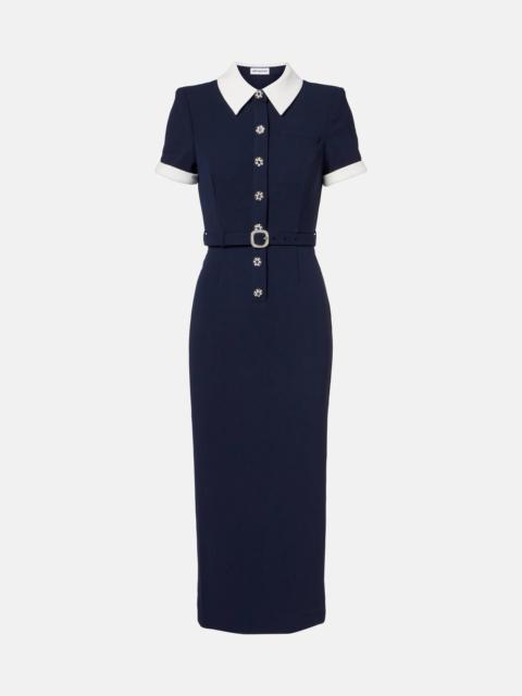self-portrait Belted midi dress