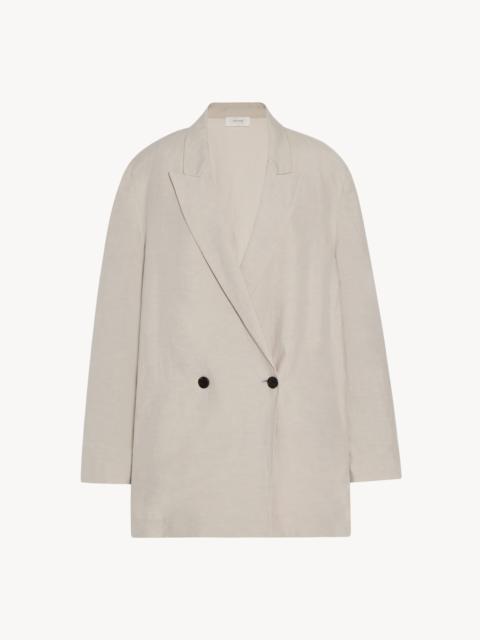 The Row Nat Jacket in Silk and Linen | REVERSIBLE