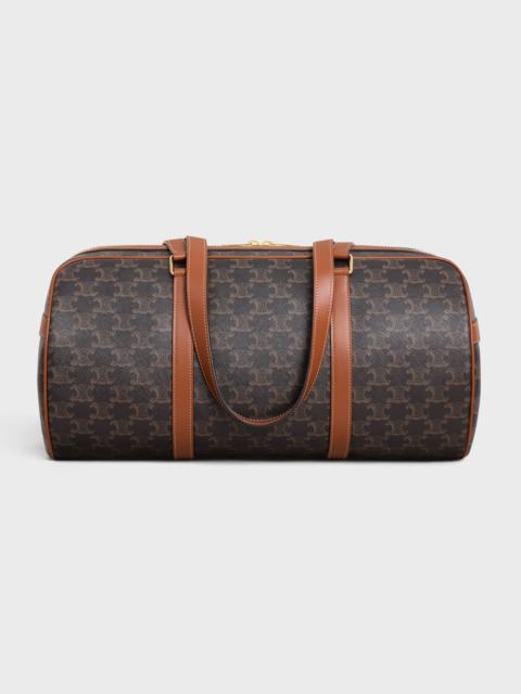 CELINE GYM BAG in TRIOMPHE CANVAS & CALFSKIN