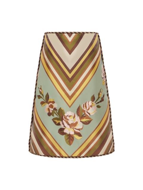 ALÉMAIS La Rosa Jacquard Skirt