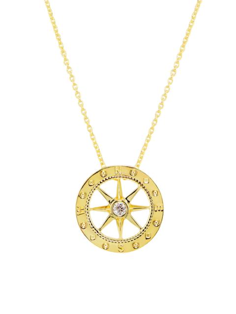 ROBERTO COIN Women's 18K Yellow Gold & 0.03 TCW Diamond Compass Pendant Necklace - Yellow Gold
