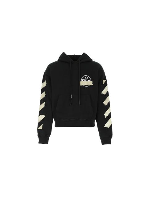 Off-White Off-White Tape Arrows Over Hoodie 'Black/Beige' OMBB037R20E300021048