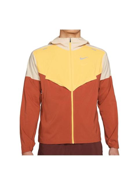 Nike UV Windbreaker Jacket 'Yellow Orange' CZ9071-234