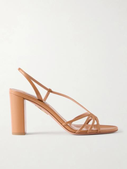AQUAZZURA Talk To Me 85 Leather Sandals