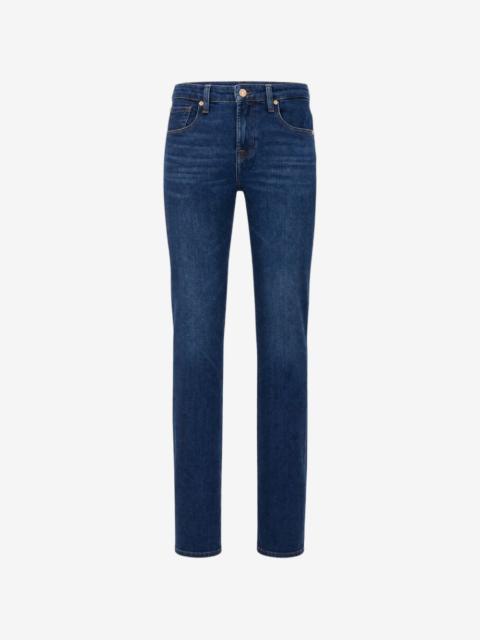 7 For All Mankind faded whiskered jeans