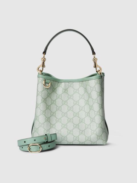 GUCCI GG Emblem mini bucket bag