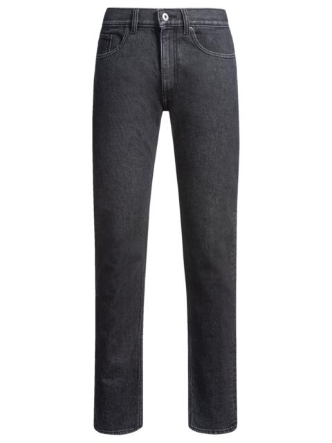 HUGO SLIM-FIT JEANS IN BLACK STONEWASHED STRETCH DENIM