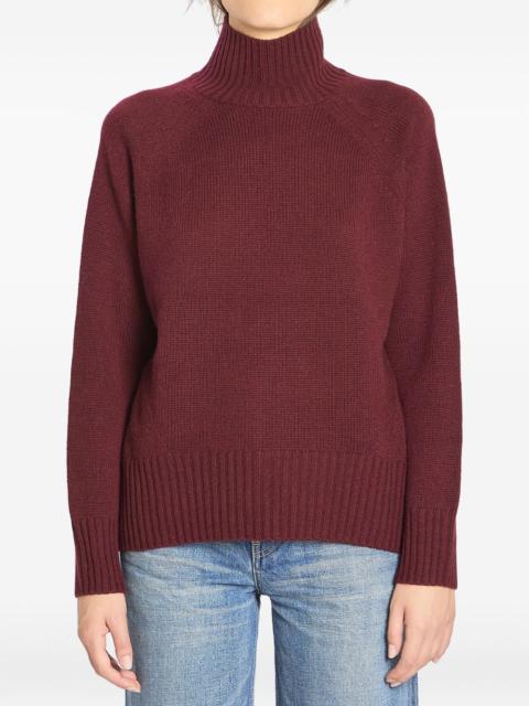 Allude turtleneck ribbed-trim sweater