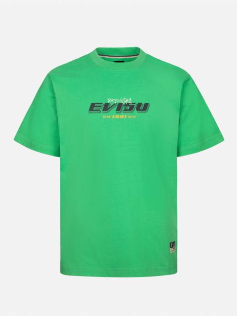 EVISU HANAFUDA DARUMA PRINT REGULAR FIT T-SHIRT